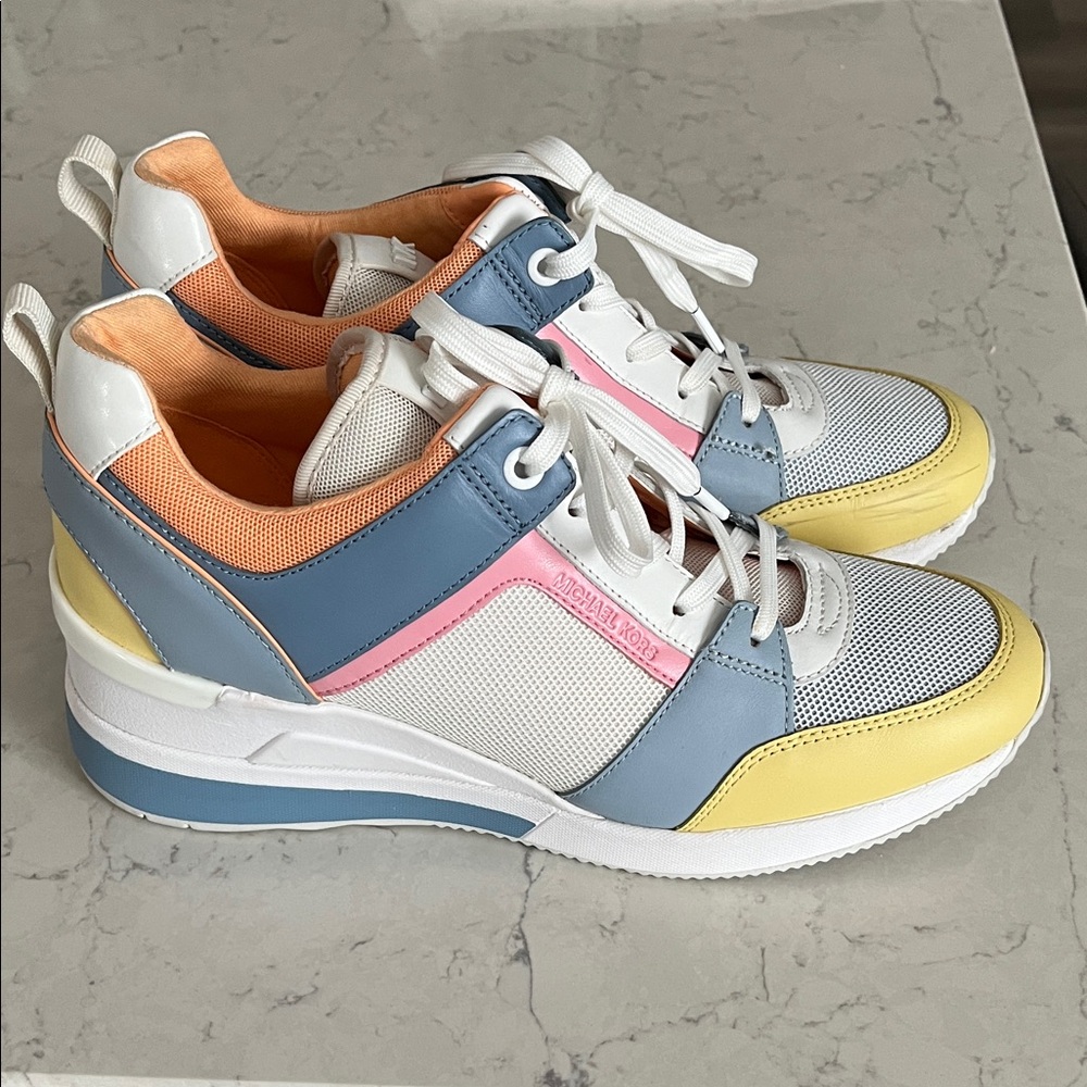 Michael Kors Multicolor Wedge Women's Sneakers - Picture 11 of 11